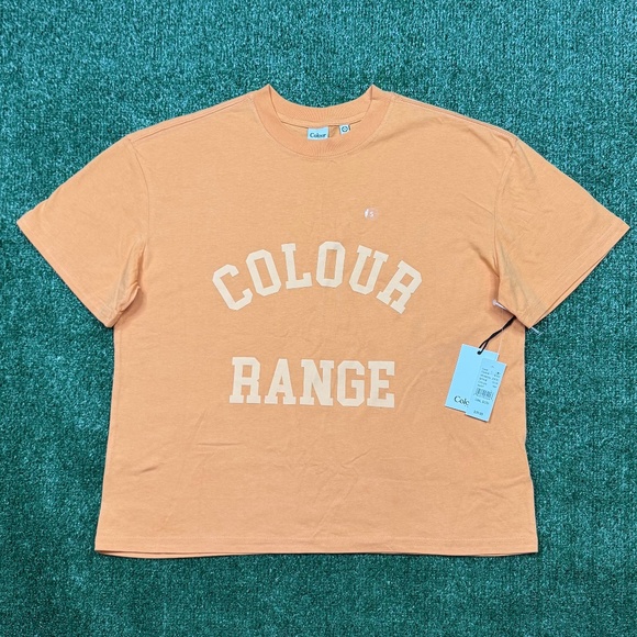 Pacsun Colour Range T Shirt Women's Size S Orange Cropped Short Sleeve - Picture 1 of 7